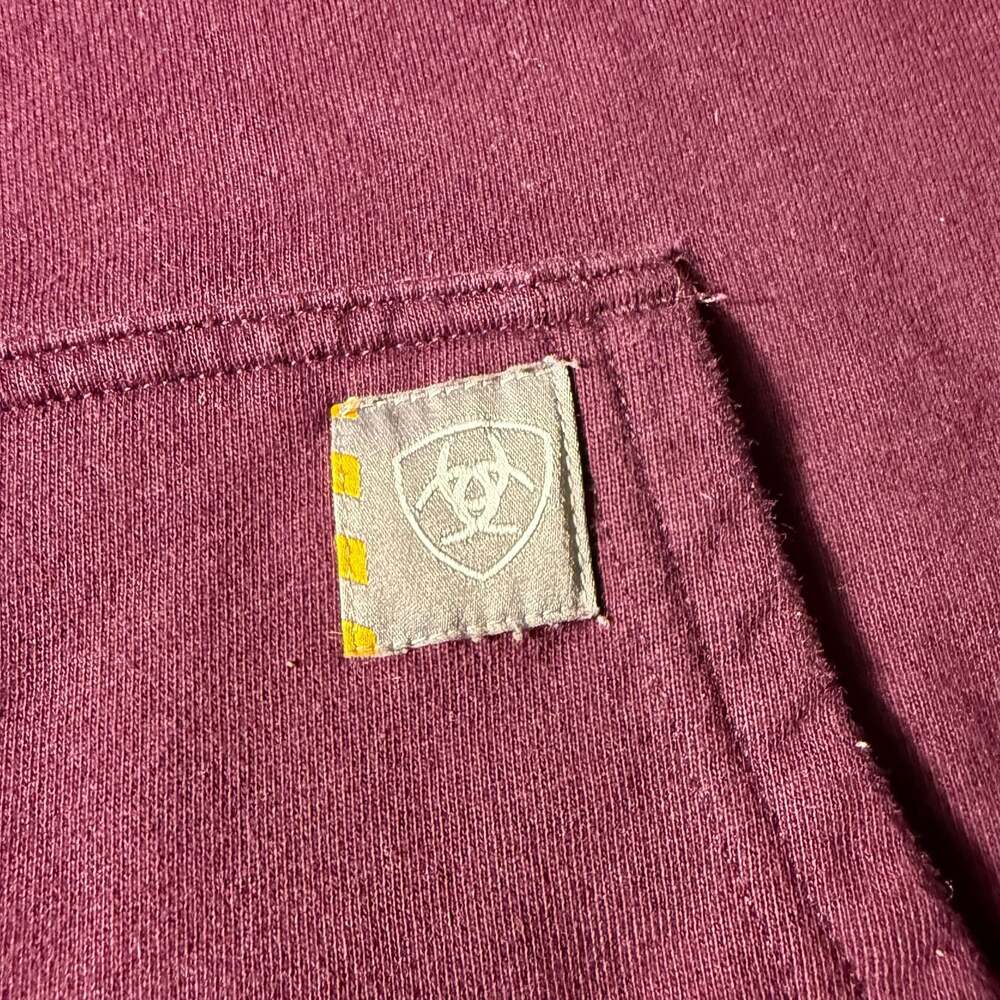 Ariat Rebar Pullover Hoodie Sweatshirt Maroon Women's Size Medium